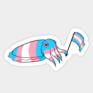 Cuttlefish Pride - Trans Variant Sticker